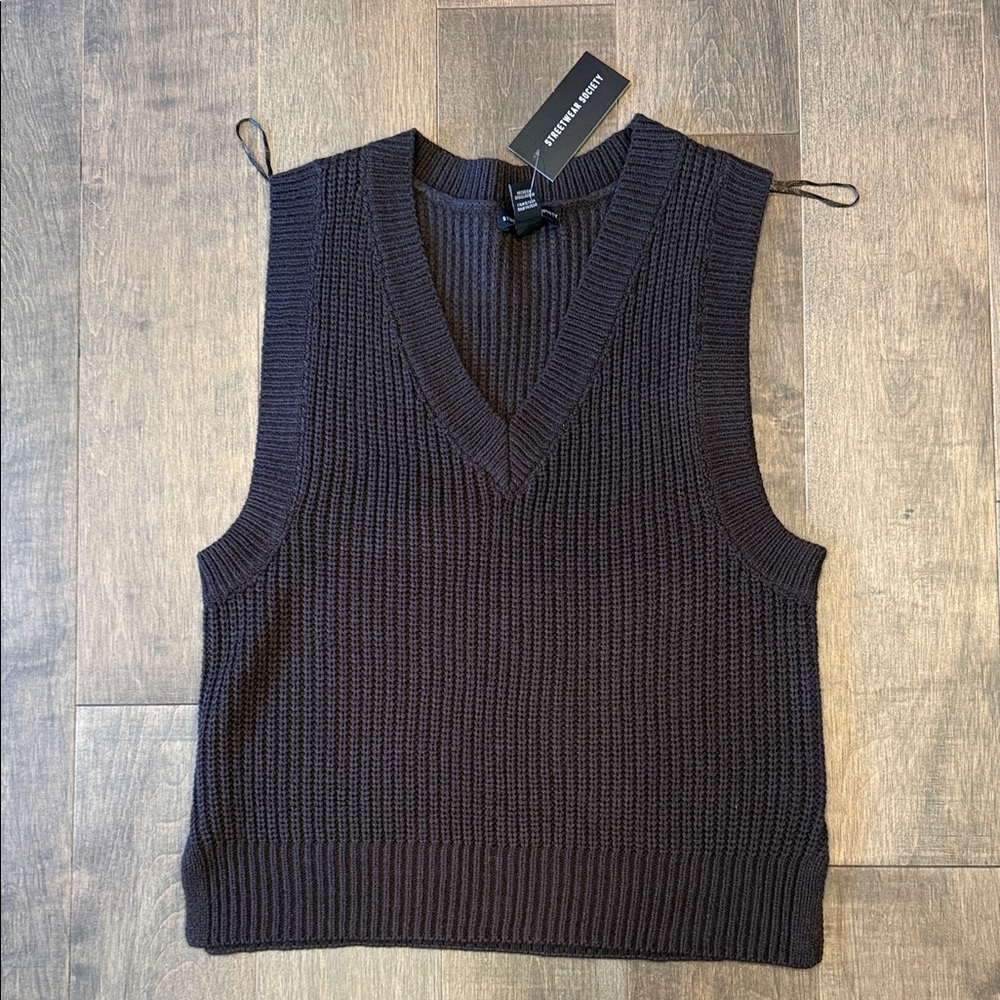 BrownKnit Sleeveless Sweater Vest